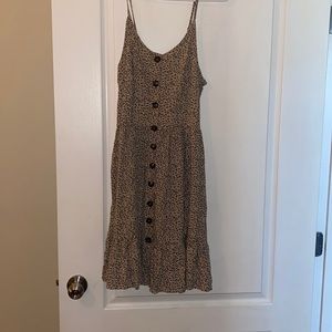 MIDI cheetah tank dress